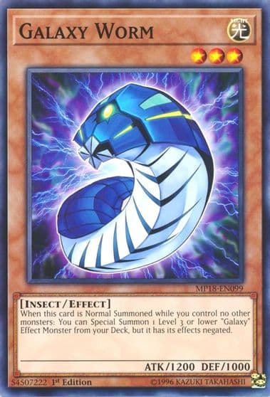 Galaxy Worm 2018 Mega-Tins Mega Pack Yu-Gi-Oh! card