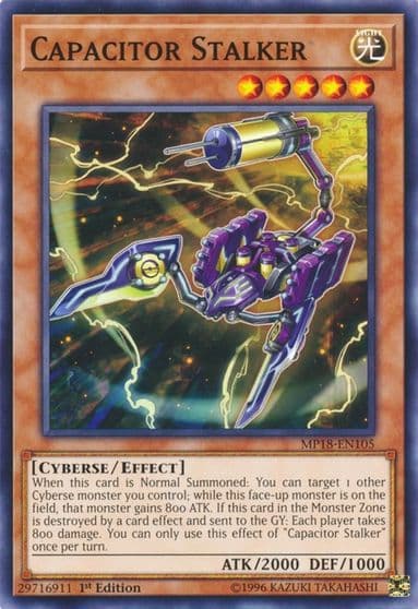 Capacitor Stalker 2018 Mega-Tins Mega Pack Yu-Gi-Oh! card