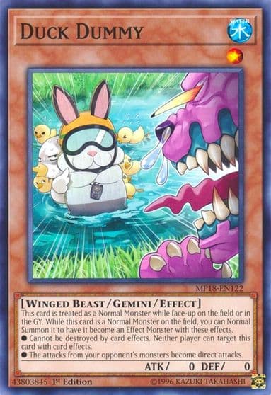 Duck Dummy 2018 Mega-Tins Mega Pack Yu-Gi-Oh! card