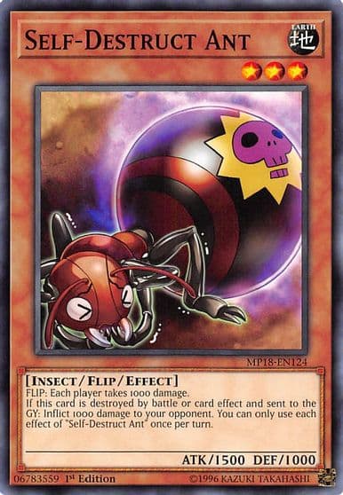 Self Destruct Ant 2018 Mega-Tins Mega Pack Yu-Gi-Oh! card