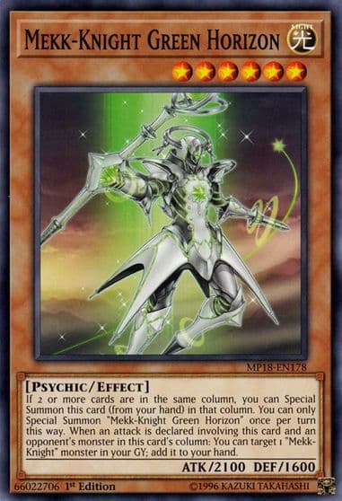 Mekk Knight Green Horizon 2018 Mega-Tins Mega Pack Yu-Gi-Oh! card