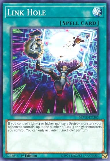 Link Hole 2018 Mega-Tins Mega Pack Yu-Gi-Oh! card