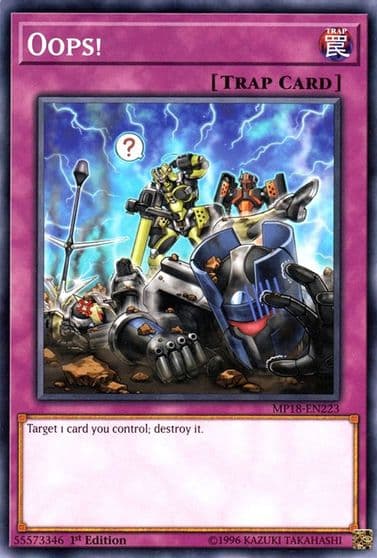 Oops 2018 Mega-Tins Mega Pack Yu-Gi-Oh! card