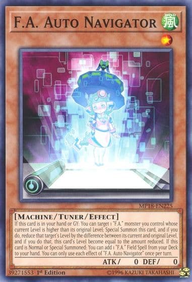 FA Auto Navigator 2018 Mega-Tins Mega Pack Yu-Gi-Oh! card