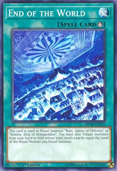 End of the World 2018 Mega-Tins Mega Pack Yu-Gi-Oh! card
