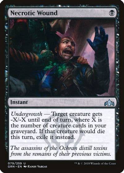Necrotic Wound Guilds of Ravnica Magic card