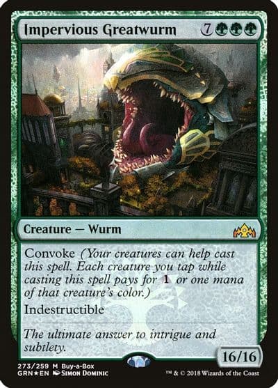 Impervious Greatwurm Buy-A-Box Promos Magic card
