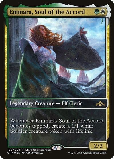Emmara Soul of the Accord Game Day & Store Championship Promos Magic card