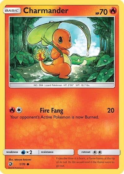 Charmander Dragon Majesty Pokemon card
