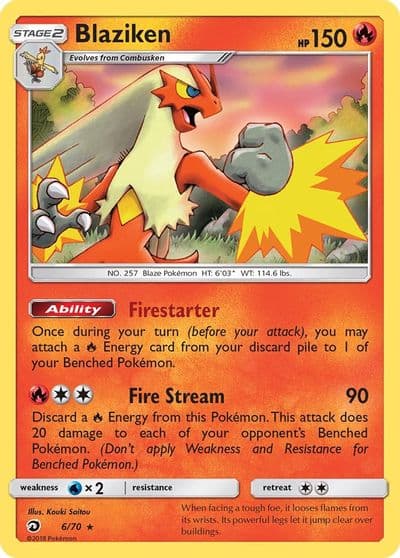 Blaziken Dragon Majesty Pokemon card