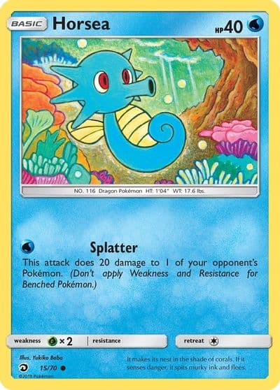 Horsea (15) Dragon Majesty Pokemon card