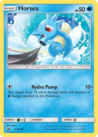 Horsea (16) Dragon Majesty Pokemon card