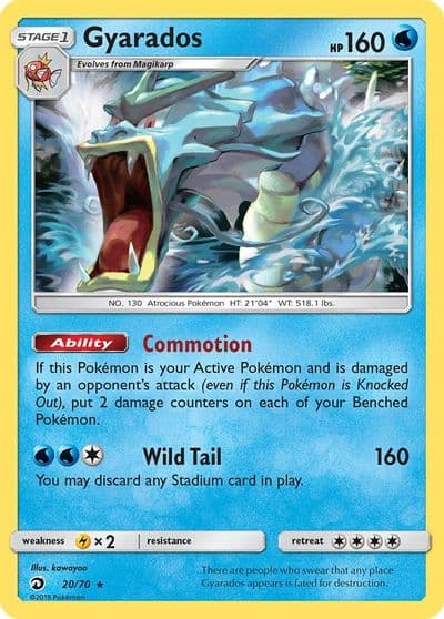 Gyarados Dragon Majesty Pokemon card