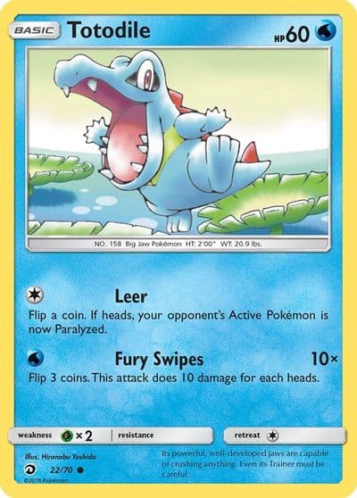 Totodile Dragon Majesty Pokemon card