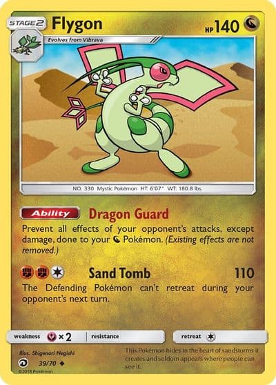 Flygon Dragon Majesty Pokemon card