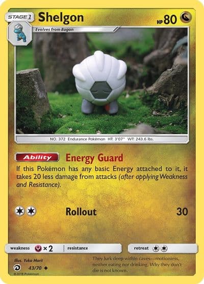 Shelgon Dragon Majesty Pokemon card
