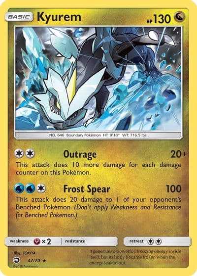 Kyurem Dragon Majesty Pokemon card