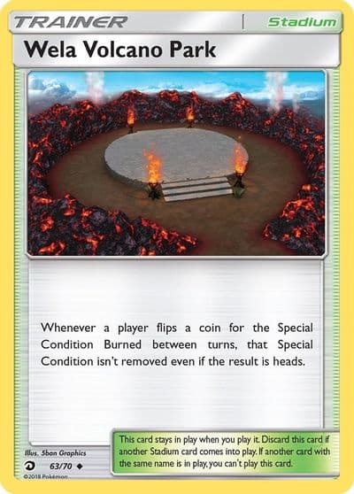 Wela Volcano Park Dragon Majesty Pokemon card