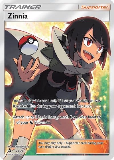 Zinnia (Full Art) Dragon Majesty Pokemon card