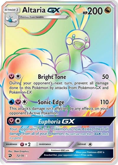 Altaria GX (Secret) Dragon Majesty Pokemon card