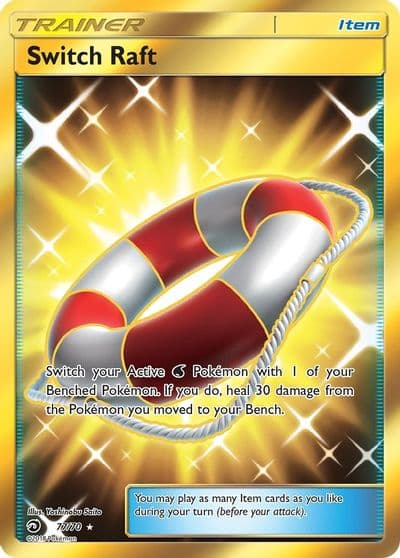 Switch Raft (Secret) Dragon Majesty Pokemon card