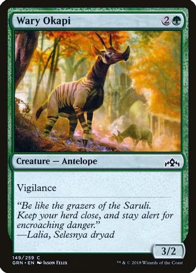 Wary Okapi Guilds of Ravnica Magic card