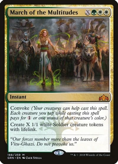 March of the Multitudes Guilds of Ravnica Magic card