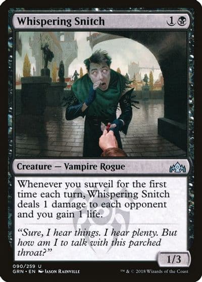 Whispering Snitch Guilds of Ravnica Magic card