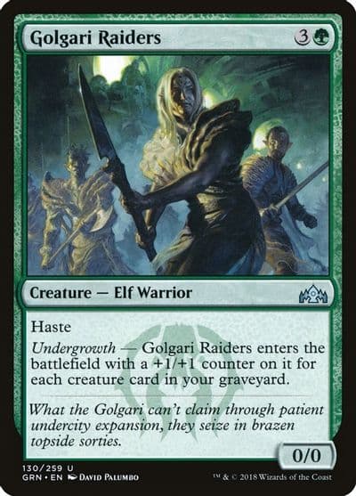 Golgari Raiders Guilds of Ravnica Magic card