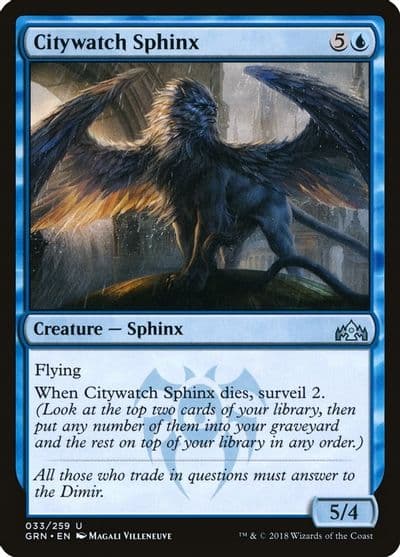 Citywatch Sphinx Guilds of Ravnica Magic card