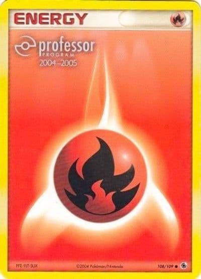 Fire Energy (2004-2005) Professor Program Promos Pokemon card