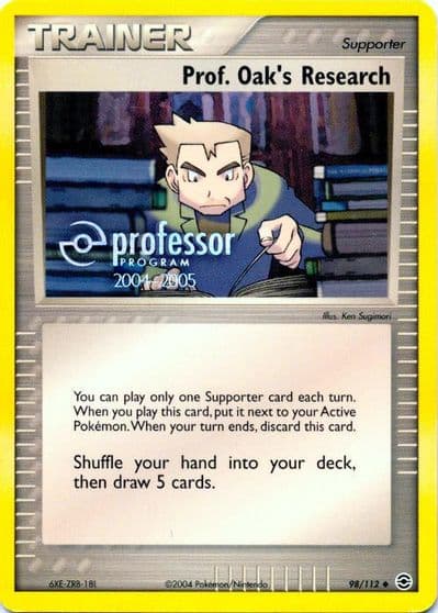 Prof. Oak's Research (2004-2005) Professor Program Promos Pokemon card