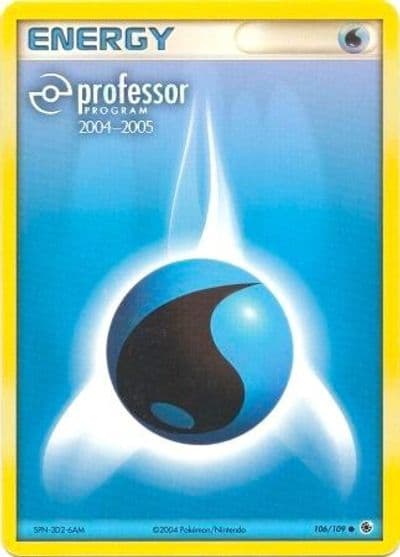 Water Energy (2004-2005) Professor Program Promos Pokemon card
