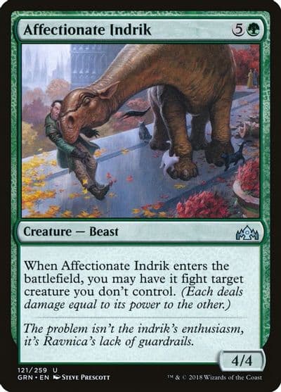 Affectionate Indrik Guilds of Ravnica Magic card