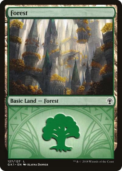Forest 127 Guilds of Ravnica: Guild Kits Magic card