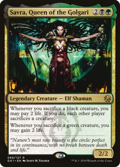 Savra Queen of the Golgari Guilds of Ravnica: Guild Kits Magic card