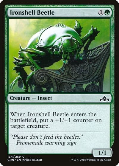 Ironshell Beetle Guilds of Ravnica Magic card