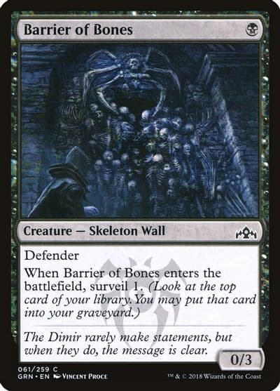 Barrier of Bones Guilds of Ravnica Magic card