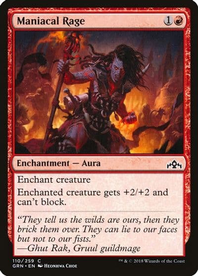 Maniacal Rage Guilds of Ravnica Magic card