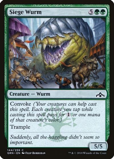 Siege Wurm Guilds of Ravnica Magic card