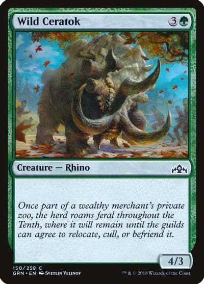 Wild Ceratok Guilds of Ravnica Magic card