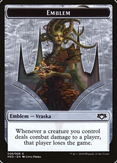 Emblem Vraska Golgari Queen Mythic Edition: Guilds of Ravnica Magic card