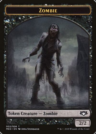 Zombie Token Mythic Edition: Guilds of Ravnica Magic card