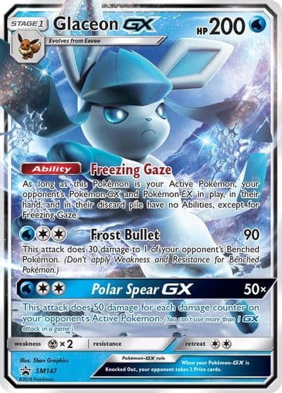 Glaceon GX - SM147 SM Promos Pokemon card