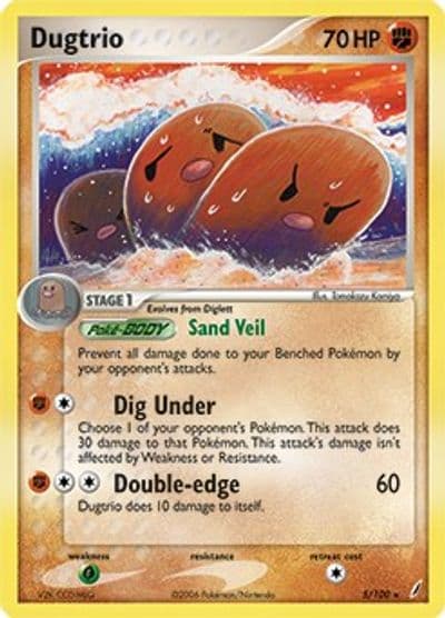 Dugtrio (EX Crystal Guardians) Deck Exclusives Pokemon card