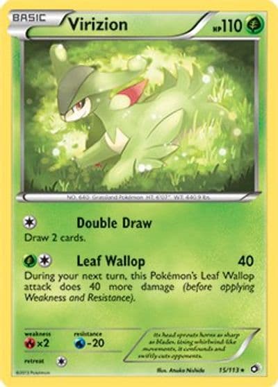 Virizion Deck Exclusives Pokemon card