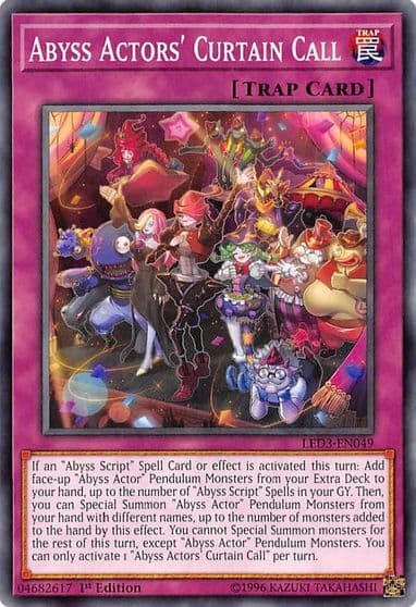 Abyss Actors Curtain Call Legendary Duelists: White Dragon Abyss Yu-Gi-Oh! card