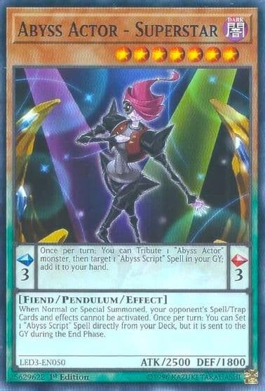Abyss Actor Superstar Legendary Duelists: White Dragon Abyss Yu-Gi-Oh! card