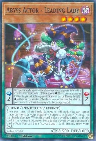 Abyss Actor Leading Lady Legendary Duelists: White Dragon Abyss Yu-Gi-Oh! card