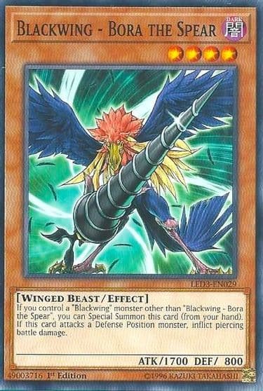 Blackwing Bora the Spear Legendary Duelists: White Dragon Abyss Yu-Gi-Oh! card